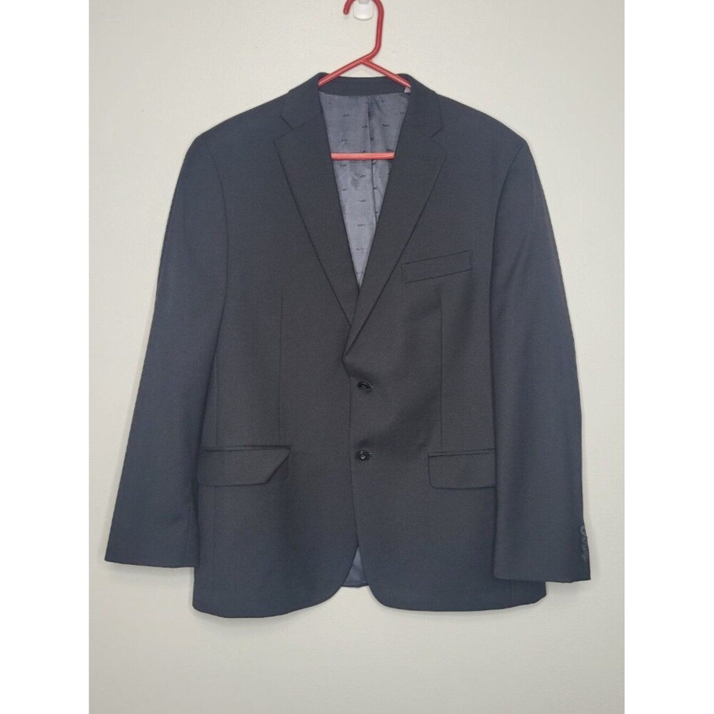Michael Kors dark navy blue 100% wool two button blazer sports coat size 42 R